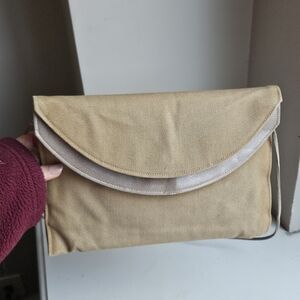 Shirl Miller Vintage Elegant Tan Clutch Bag